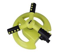 Amig - Rotating Sprinkler with 3 Nozzles - for Placement on Grass | Ø200 x 100 mm | 3 Rotating Arms and Quick Connector | Coverage up to 63.5 m² | ABS Plastic | Pistachio Green and Black