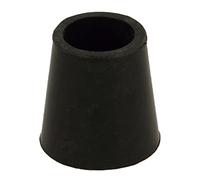 Amig - Round Outer Ferrule | Model 656 | Ø12 mm | Protector for Tables, Chairs, Crutches and Walks | Ideal for Protecting The Floor from Scratches | Black Rubber