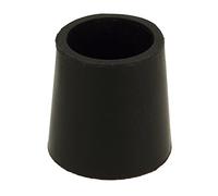 Amig - Round Outer Ferrule | Model 656 | Ø20 mm | Protector for Tables, Chairs, Crutches and Walks | Ideal for Protecting The Floor from Scratches | Black Rubber