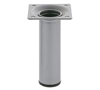 amig Round Table Leg 30 x 100 mm Silver Steel