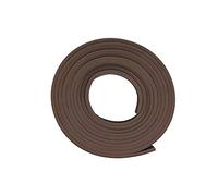 Amig - Rubber Adhesive Draught Excluder - to Prevent Draughts in Sliding Doors and Windows - 6 m in 2 Strips of 3 m - Brown - Insulation for Gaps 1-3.5 mm