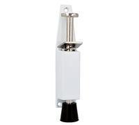 Amig - Rubber Foot Retainer Mod.10 for Holding and Keeping Doors Open | Zamak Vertical Stop | Anti Carrier | Measurements: 120 x 25 mm | Travel: 28 mm | White