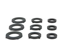 Amig - Rubber Seals for Irrigation Nozzles - Pack of 18 Units | Ø30 x 3 mm | 6 x 1/2 Inch Rubbers, 6 x 3/4 Inch Rubber | Black