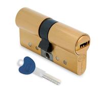 Amig - Safety Cylinder - Made of Brass - Size: 80 mm (40-40) - Anti-Drill and Anti-Bumping Protection - Finish: Matt