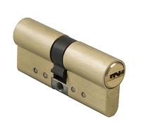 Amig - Security Cylinder - Lock for Doors - Anti-Pick and Anti-Bumping - Anti-Extraction and Anti-Break Cylinder - Includes 5 Keys - Matt Gold - Measurements: 66 (31-35) mm