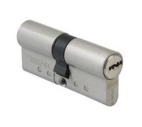 Amig - Security Door Lock - Anti-Pick, Anti-Bumping, Anti-Break, and Anti-Drill System - Includes 5 Keys - Double Clutch - Matt Chrome Finish - Size: 100 mm (50-50)