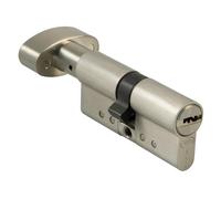 Amig - Security Door Lock - Anti-Pick, Anti-Bumping, Anti-Break, and Anti-Drill System - Includes 5 Keys - Double Clutch - Matt Chrome Finish - Size: 90 mm (45-45)