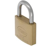 Amig - Security Padlock | Includes 2 Keys | Brass Body with Treated Steel Shackle | Ideal for Gym Lockers, Workshop Doors, Garages | Double Locking Mechanism | Width: 40 mm