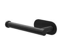 Amig - Self-Adhesive Bathroom Toilet roll Holder Mod. Ea-3 | Wall-Mounted Toilet Paper Holder Screwless Adhesive | 164 x 70 x 45 mm | Stainless Steel | Matt Black