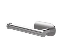 Amig - Self-adhesive bathroom toilet roll holder Mod. Ea-3 - Wall-mounted toilet paper holder Screwless adhesive - 164 x 70 x 45 mm - Stainless steel - Matt silver