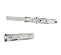 Amig - Set of 2 Drawer Runners Mod.35 Galvanised Steel for Furniture Drawers, Dressers or Wardrobes | Full Extension | Load Capacity: 30 kg/Pair | Dimensions: 350 x 45 mm