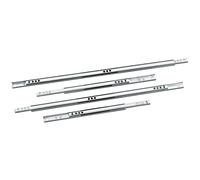 Amig - Set of 2 Metal Runners Mod.25 Galvanised Steel for Drawers, Dressers or Cabinets | Partial Extraction | Load Capacity 15 kg/Pair | Dimensions: 278 x 17 mm