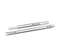 Amig - Set of 2 Metal Sliding Guides Mod.26 Galvanised Steel for Furniture Drawers, Drawers or Cabinets | Partial Extraction | Load Resistance: 25 kg/Pair | Measurements: 406 x 27 mm