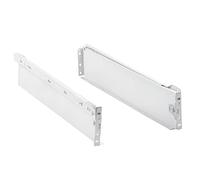 Amig - Set of 2 Metal Sliding Runners Mod 30 with Wheels and Drawer Sides for Furniture Drawers or Cupboards White Steel 86 x 500 mm