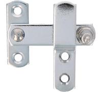 Amig - Shutter Hook with Flap 4 - Safety Latch for Matte Chrome Finish Windows - Rustic Garden & Outdoor Hardware