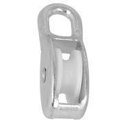 Amig - Single Pulley - Fixed Eye Pulley - Indoor and Outdoor Use - 8 x 30 mm - Zinc-Plated Steel - White