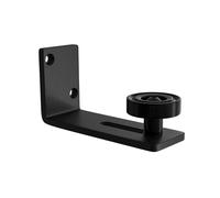 Amig - Sliding Door Bottom Guide - Adjustable 20 to 60 mm - Silent Nylon Roller - Made of Durable Black Steel - Mod. SD020