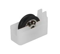 Amig - Sliding Window Roller - Set of 2 Units - Size 33 x 22 mm - Nylon Housing with Ball Bearings - Designed for Sliding Windows - White - Mod. COR05