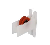 Amig - Sliding Window Roller - Set of 2 Units - Size 35 x 39 mm - Nylon Housing with Ball Bearings - Designed for Sliding Windows - White - Mod. COR03