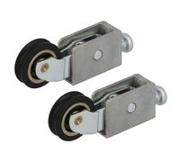 Amig - Sliding Window Roller - Set of 2 Units - Size 55 x 20 mm - Adjustable Metal Housing - Ball Bearing - Designed for Sliding Windows - Zinc-Plated Zamak - Mod. COR24