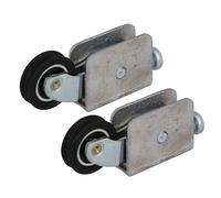 Amig - Sliding Window Roller - Set of 2 Units - Size 57 x 25 mm - Adjustable Metal Housing - Ball Bearing - Designed for Sliding Windows - Zinc-Plated Zamak - Mod. COR25