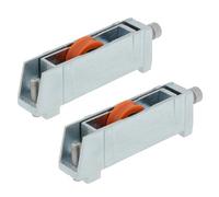 Amig - Sliding Window Roller - Set of 2 Units - Size 75 x 25 mm - Adjustable Metal Housing - Ball Bearing - Designed for Sliding Windows - Zinc-Plated Steel - Mod. COR27