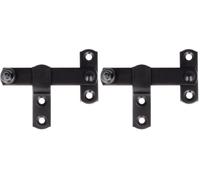 Amig - Smooth Shutter Hook - Security Lock for Windows - Garden and Outdoor Hardware - Steel - Matte Black - Size: 80 x 46 mm (Pack of 2)