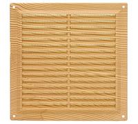 Amig - Square Plastic Grille with Mosquito Net | Vents for Air Outlet | Ideal for Kitchen and Bathroom Ceiling | Dimensions: 170 x 170 mm | Colour: Pine