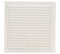 Amig - Square Plastic Grille with Mosquito Net | Vents for Air Outlet | Ideal for Kitchen and Bathroom Ceiling | Dimensions: 200 x 200 mm | Colour: White