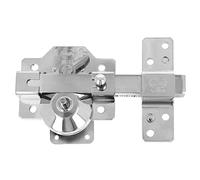 Amig - Steel Overlay Lock for Doors with Opening Latch and Lock Lever - 90 x 154 mm, Cylinder 50 mm - Silver Colour - High Security Anti-Bump · Anti-Pick · Anti-Drill