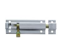 Amig - Surface-Mounted Bolt | 250 x 30 mm | Suitable for Wooden Passage Doors | Square Edges | Latch for Bathroom, Bedroom, or Office | Security Bolt | Silver Aluminium