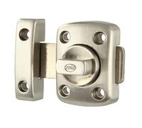 Amig - Surface Mounted Bolt | 50 x 70 mm | Suitable for Wooden Passage Doors | Cylindrical Rotating Latch | Bolt for Bathroom, Bedroom or Office | Security Lock | Gold Zamak