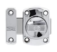 Amig - Surface Mounted Bolt | 50 x 70 mm | Suitable for Wooden Passage Doors | Cylindrical Rotating Latch | Bolt for Bathroom, Bedroom or Office | Security Lock | Gold Zamak