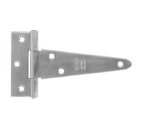 Amig - T-Hinge Mod. 550INOX | for Smooth Entrance and Passage Doors | Installation Both Inside and Outside | 128 x 98 x 2.5 mm | Stainless Steel | Matte | Quick and Easy Assembly