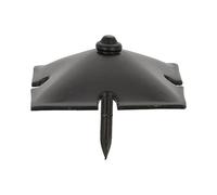 Amig - Trim Nail | Reinforced | Diameter 30 x 35 mm | Square and Pyramid Shape | Ideal for Fixing on Cabinets, Tables or Doors | Bags of 4 | Black Steel