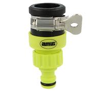 Amig - Universal Hose Adapter | with Stainless Steel Butterfly Screw | Compatible with Most Faucets | ABS Plastic | Pistachio Green