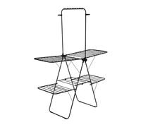 Amig - Vertical Clothes Airer Mod. Aeria TowerPro - Steel and Polypropylene - Foldable Clothes Dryer - Easy to Set Up and Fold - 29 m Drying Space - Size 160x68x205 cm - Colour Black