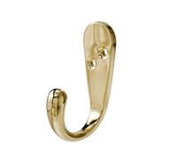 Amig - Wall Hook - 38 x 46 x 19 mm - Brushed Gold Hanger - Made of Zamak. Mod. CS31