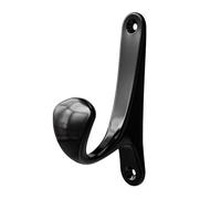 Amig - Wall Hook - 87 x 16 x 46 mm - Matte Black Hanger - Made of Zamak. Mod. CS34