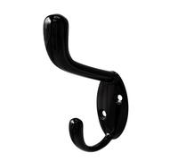 Amig - Wall Hook - 95 x 52 x 30 mm - Matte Black Hanger - Made of Zamak. Mod. CS32