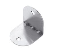 amig - Wall Mount for Screen Tubes | Diameter 65 x 26 mm | Ideal for Public Bathrooms and Wooden Boards | Stainless Steel 18/8 Matte Silver
