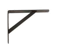 Amig - Wall Shelf Bracket | Steel Black | Versatile & Robust | Easy Installation | Ideal for Home & Office | 150kg Load Capacity | Modern Design | 600x375 mm, Alloy Steel