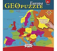 Amigo 00380 - GeoPuzzle Europe (58 Pieces)