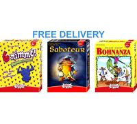 Amigo 4910 6 Nimmt + Amigo 4900 "Saboteur +Amigo 01661 Bohnanza Card Game Bundle