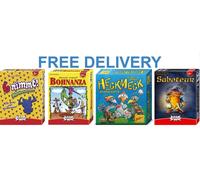 AMIGO 4910-6NIMMT + Amigo BOHNANZA + ZOCK HECKMECK + Amigo 4900 SABOTEUR, 4 Pack