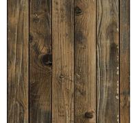 AMIGO Gold and Blue Wood Planks Effect Self Adhesive Wallpaper Wall Covering Waterproof Rustic Yellow Contact Paper Peel and Stick Vinyl Film Roll for Bedroom Cabinet Door Decoration 44.5x500cm