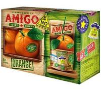 Amigo Orange Juice Drink 200ml | PACK OF 8 | Pouches | No Artificial Colours | No Artificial Flavours | JUICY FRIEND | Perfect for Family days out.