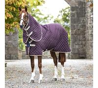 Amigo Stable Plus Medium Disc Front Stable Rug - Fig Navy Tan 6ft