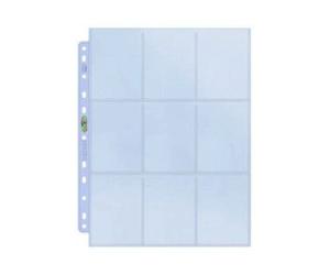 AMIGO Ultra Pro 9-Pocket Silver Series Pages for 3-Ring Collectors Album - Magic: The Gathering, Yu-Gi-Oh!, Pokemon, World of Warcraft, Match Attax, Star Wars, Star Trek...