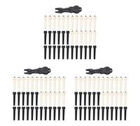 Amigocee 108 Pieces Acoustic Guitar Bridge Pins Pegs in White and Black with 1 Piece Bridge Pin Puller Remover in Guitar